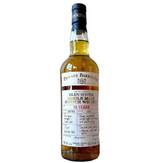 Private Barrel Glen Scotia 10 Years 2017