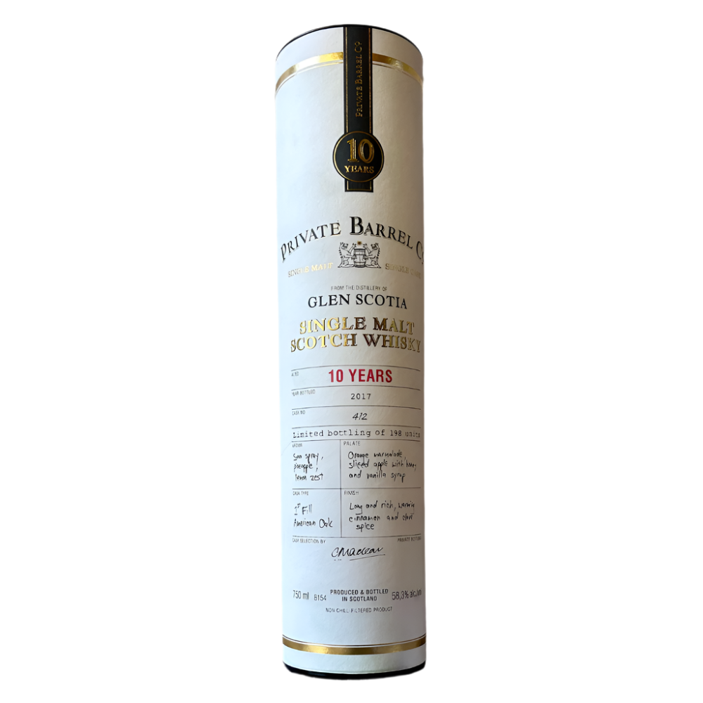 Private Barrel Glen Scotia 10 Years Tube