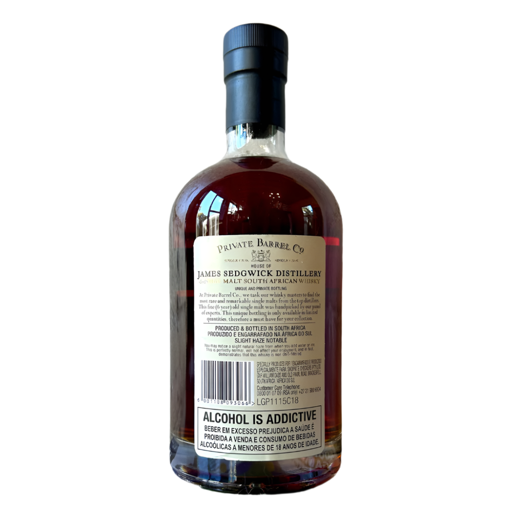 Private Barrel James Sedgwick SA 6 Years