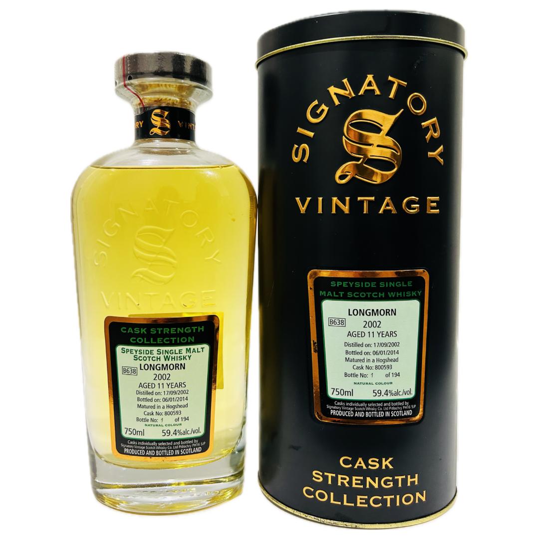 Signatory Longmorn 11 Year Old  2002 Tube