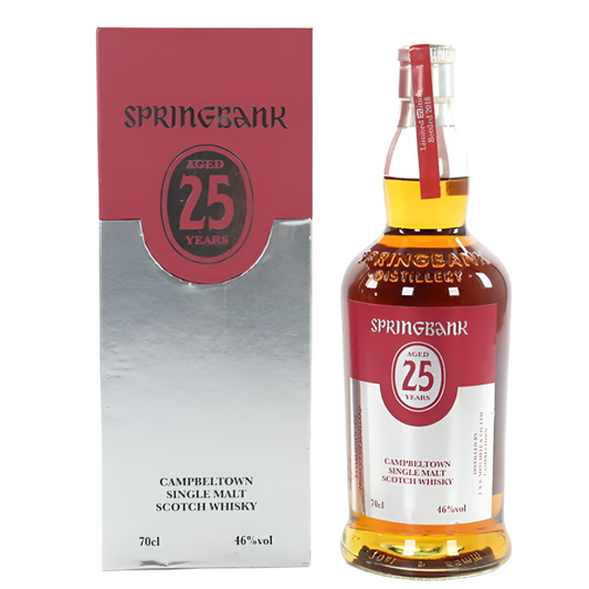 Springbank 25 Year Old 2018 Release – Limited Edition Campbeltown Single Malt Whisky Bottle