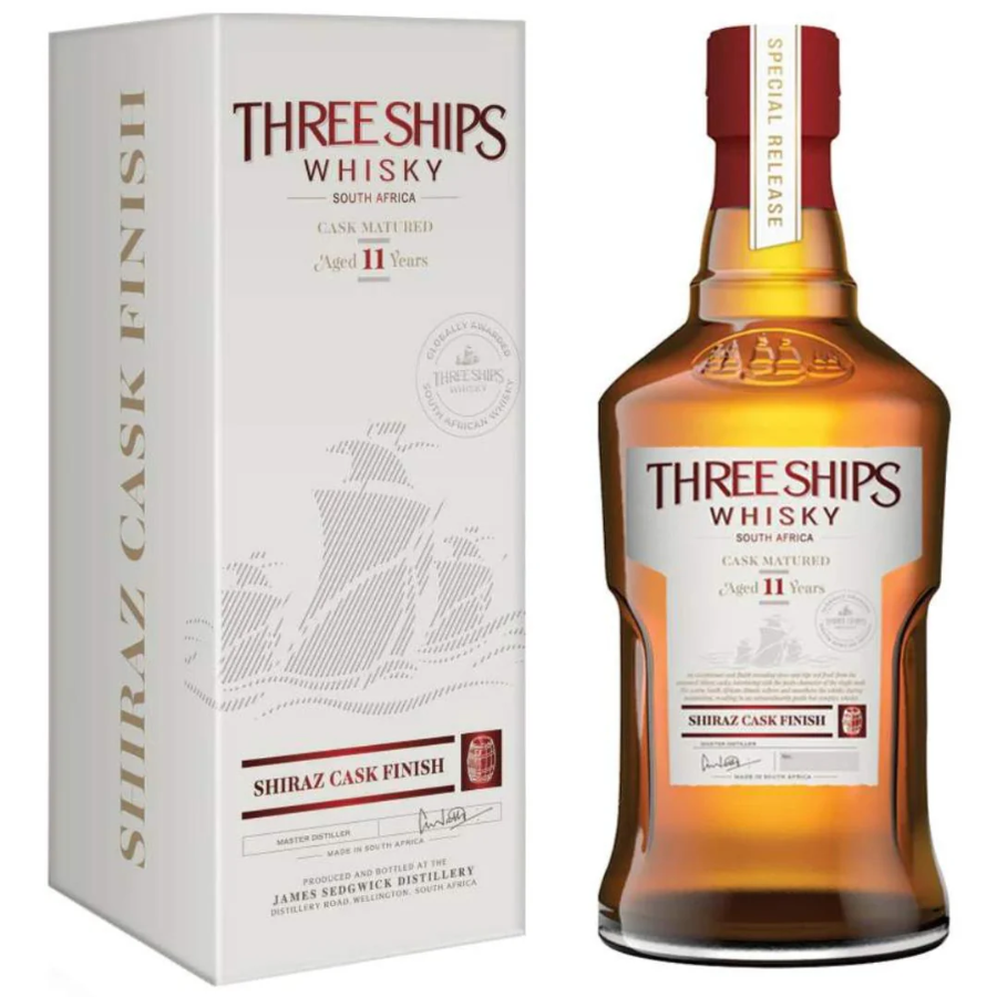 Three Ships 11 Year Old Shiraz Cask Finish Whisky Box