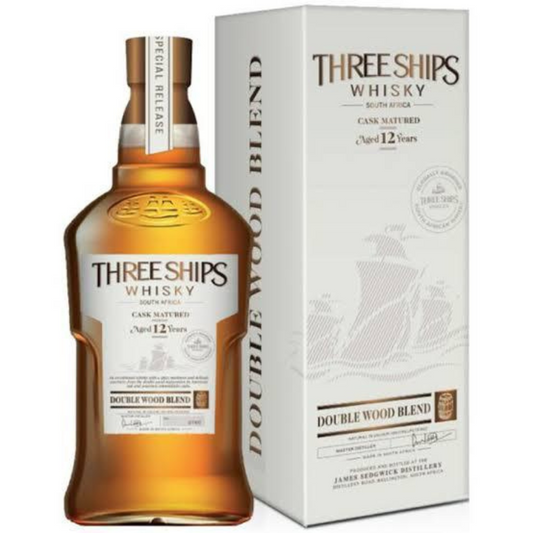 Three ships Double Wood 12 Whisky Box