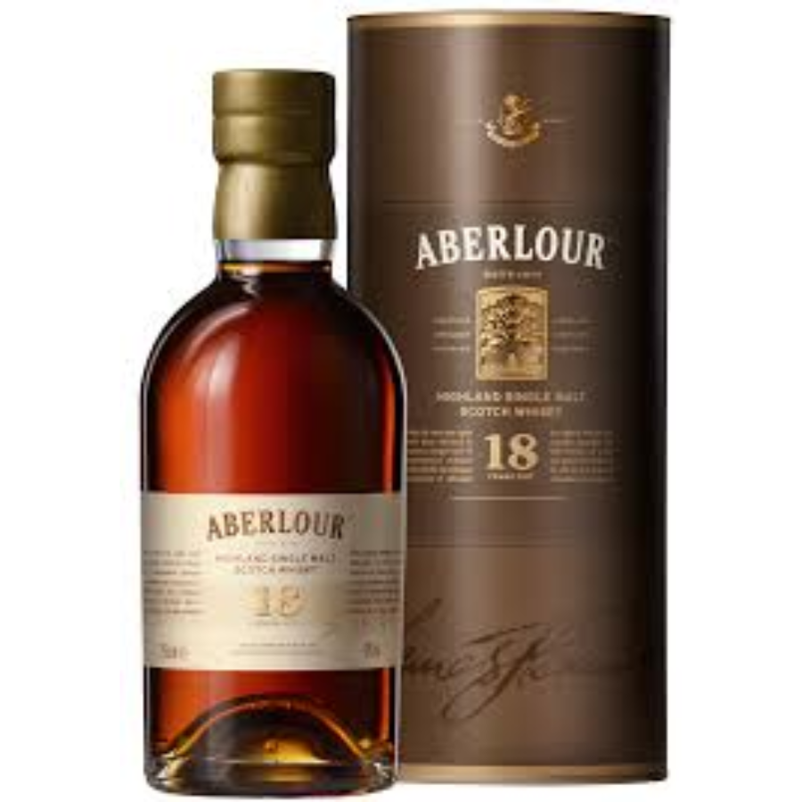 Aberlour 18 Year Old old presentation 750ml 43% ABV with original packaging