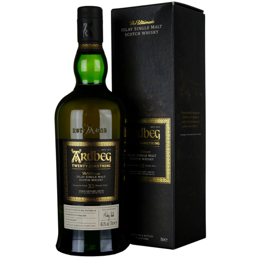 Ardbeg 23 Year Old Twenty Something 2017 bottle with box