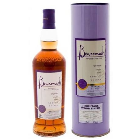 Benromach Hermitage Wine Cask Finish 750ml 45% Speyside single malt Scotch whisky bottle