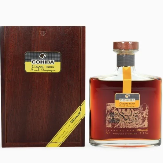 Bisquit Cohiba Cognac Extra Grand Champagne with luxury presentation box