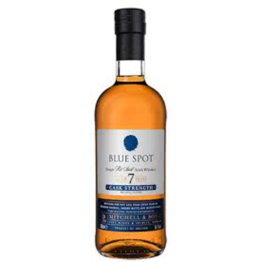 Bottle of Blue Spot Irish Cask Strength