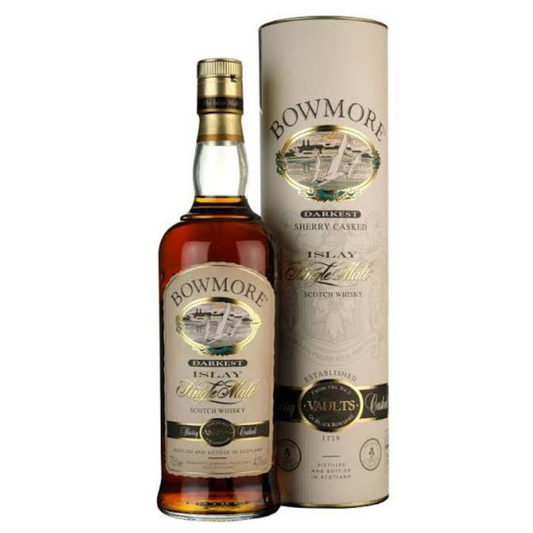 Bowmore Darkest Old Bottling with original presentation tube