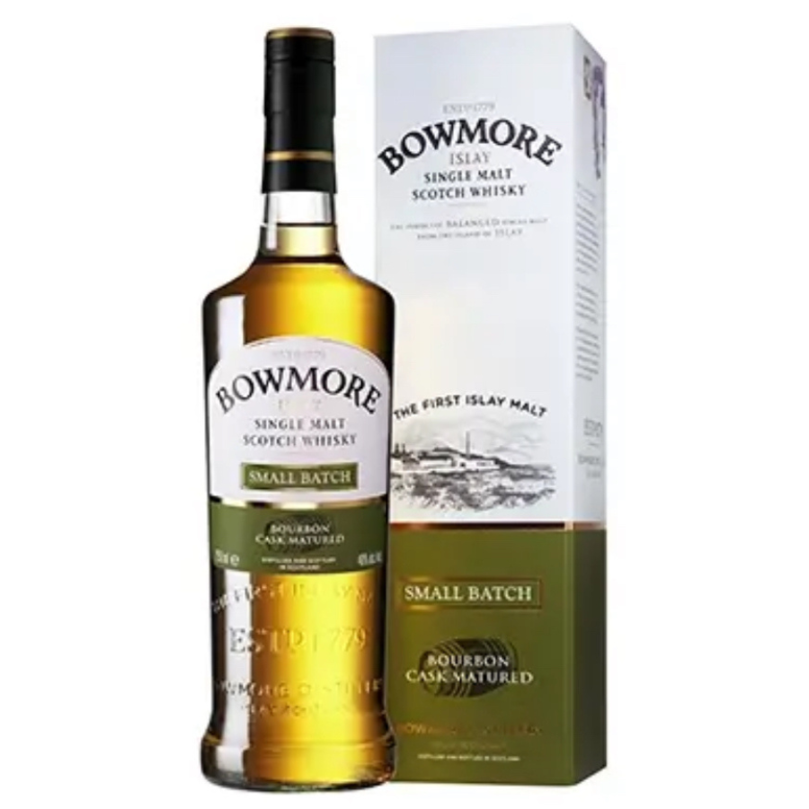 Bowmore Small Batch Bourbon Cask Islay whisky with box