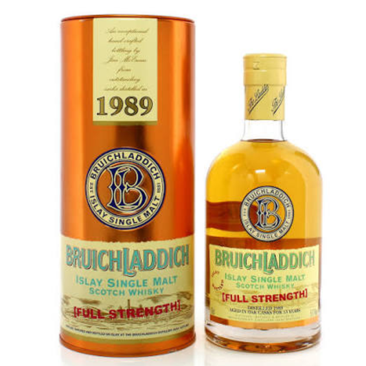 Bruichladdich 1989 13 Year Old Full Strength Islay whisky with box