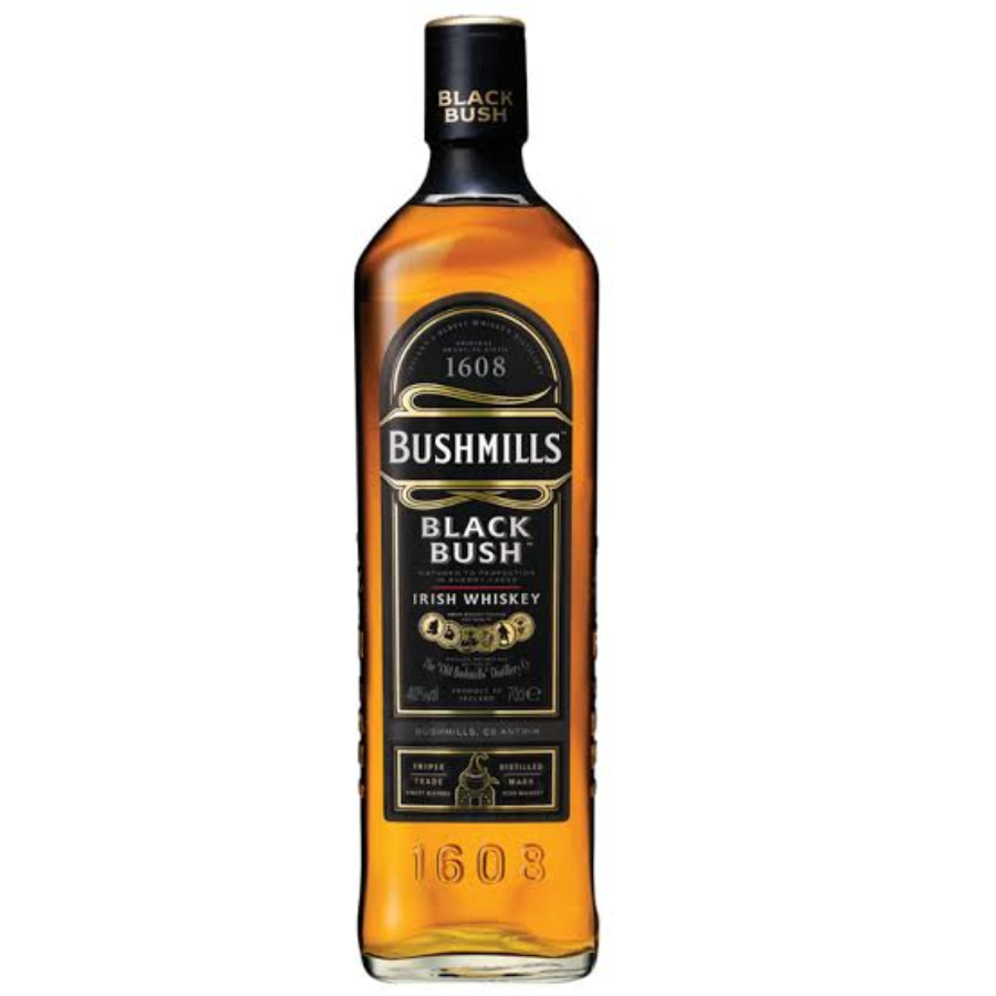 Bushmills Black Bush blended Irish whiskey 750ml 43% ABV bottle
