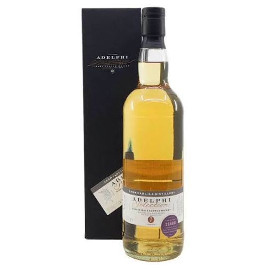 Caol Ila 2016 7 Year Old Cask 26580 Adelphi whisky with original presentation box