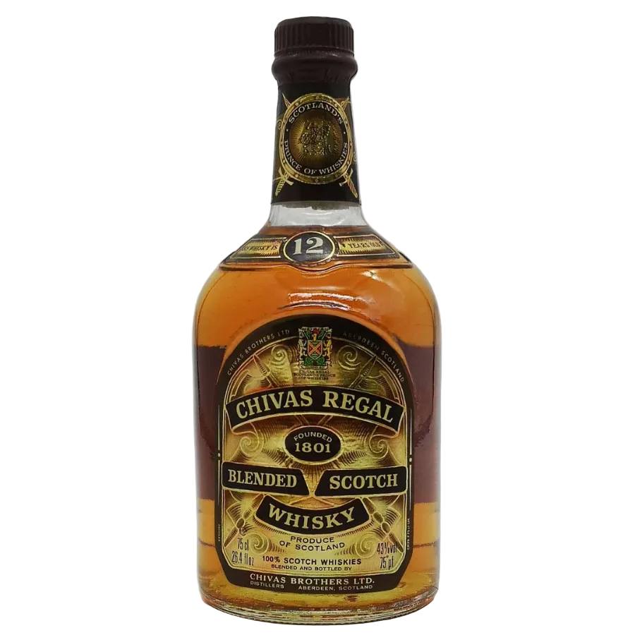 Chivas Regal 12 Year Old 1990s Seagram vintage blended Scotch whisky bottle