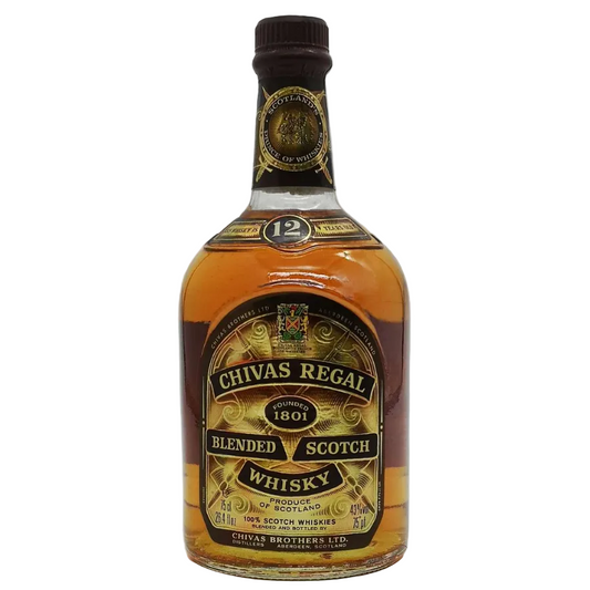 Chivas Regal 12 Year Old 1990s Seagram vintage blended Scotch whisky bottle