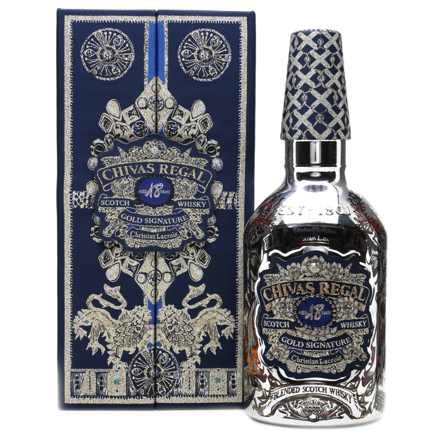 Chivas Regal 18 Gold Signature Christian Lacroix LTD Ed