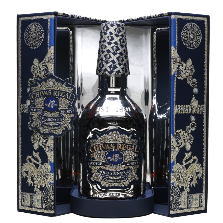 Chivas Regal 18 Year Old Christian Lacroix Edition with luxury presentation box