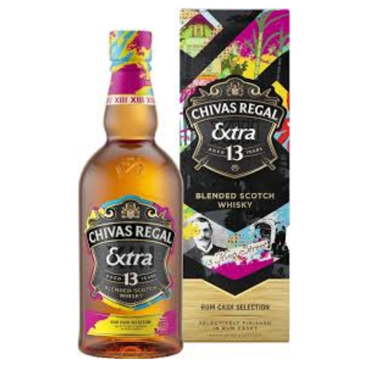 Chivas Regal Extra 13 Year Old Rum Cask Finish whisky with gift box