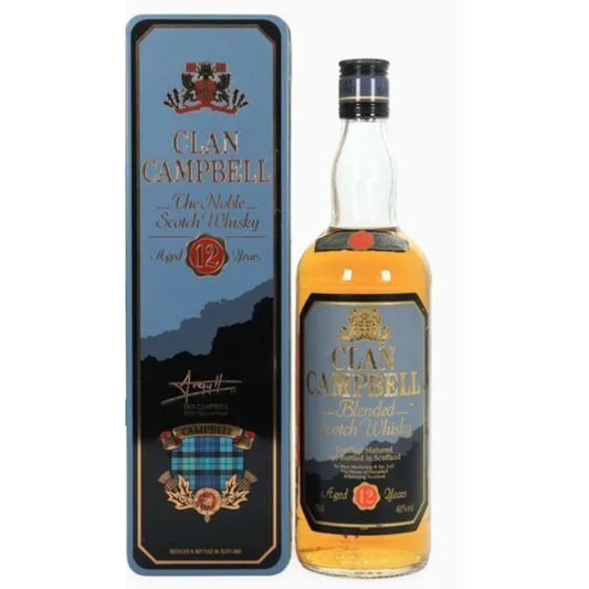 Clan Campbell The Noble Scotch 12 Year Old 1980s with box