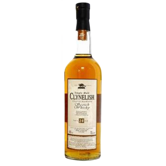 Clynelish 14 Scotch Whisky Bottle on a white backgound