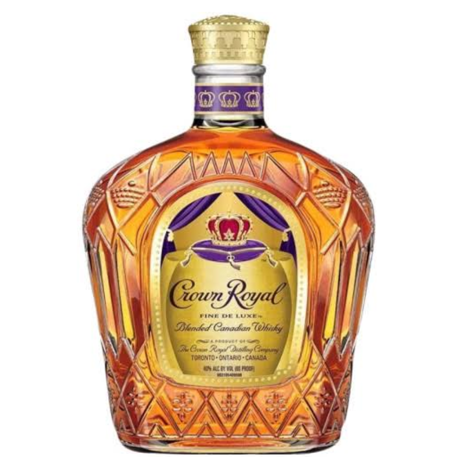 Crown Royal Fine De Luxe Blended Canadian Whisky 1L 40% ABV bottle