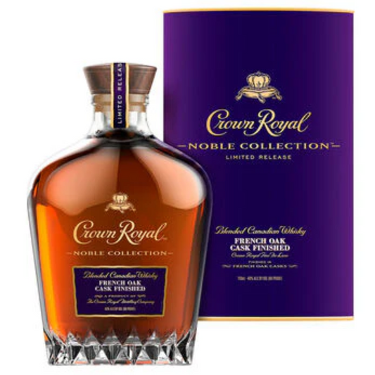 Crown Royal Noble Collection French Oak Cask Whisky Bottle and Box