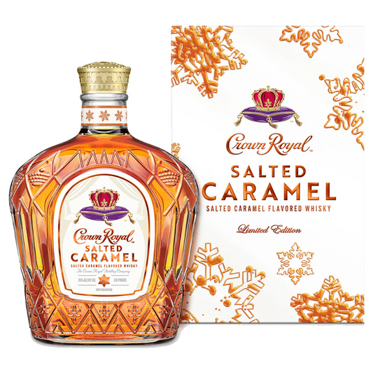 Crown Royal Salted Caramel Whisky bottle with box