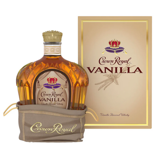 Crown Royal Vanilla Flavored Whisky bottle with box
