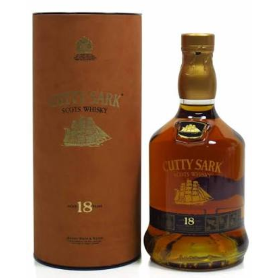 Cutty Sark 18 Year Old blended Scotch whisky with presentation box