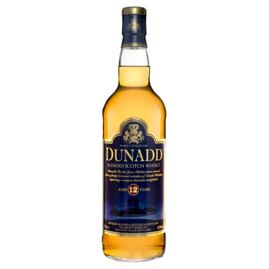 Dunadd Blended Scotch Whisky bottle on a white background