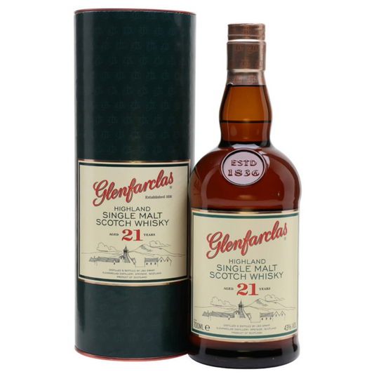 Glenfarclas 21 Year Old Single Malt Scotch Whisky with box