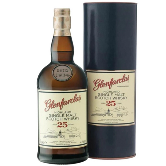 Glenfarclas 25 Year Old Single Malt Scotch Whisky with box