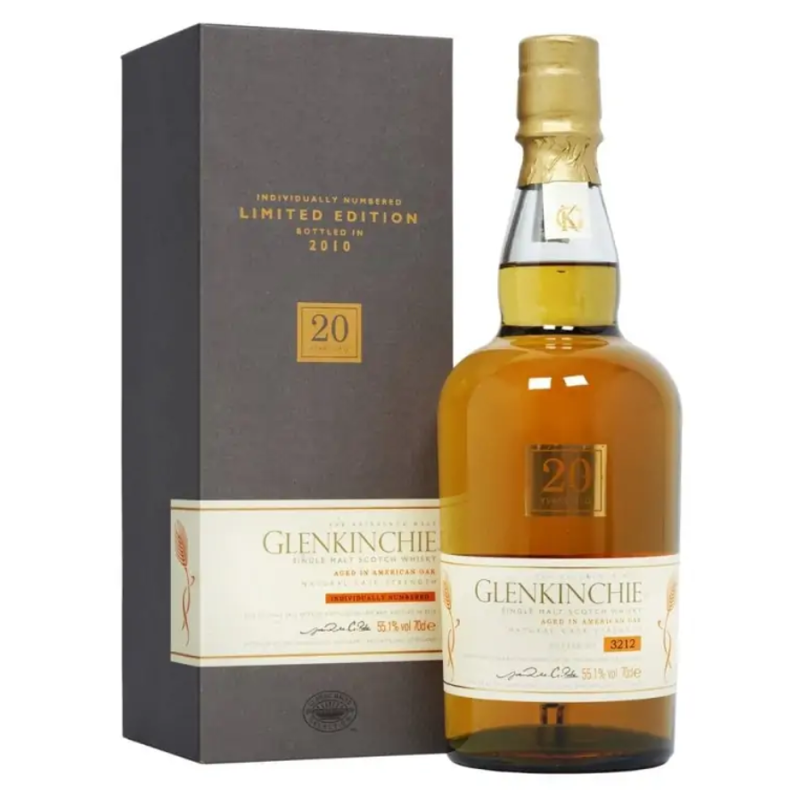 Glenkinchie 20 Year Old Cask Strength 2010 Lowland whisky with box