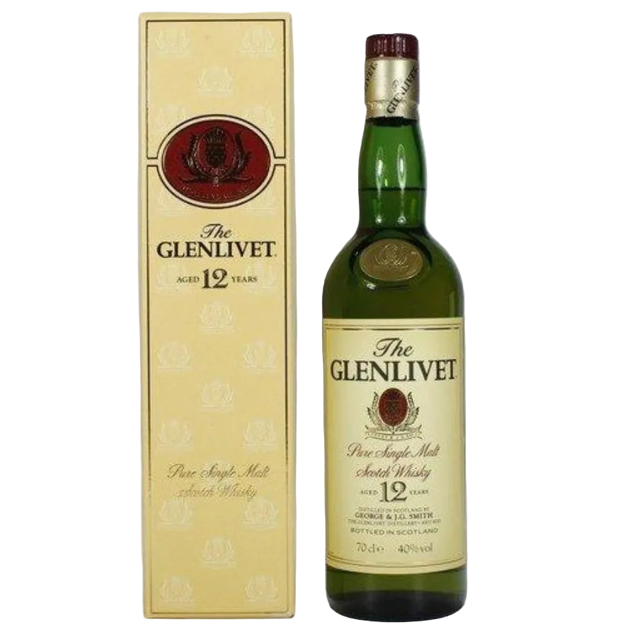 The Glenlivet 12 Year Old 1990s vintage Speyside single malt Scotch whisky 750ml 43% bottle