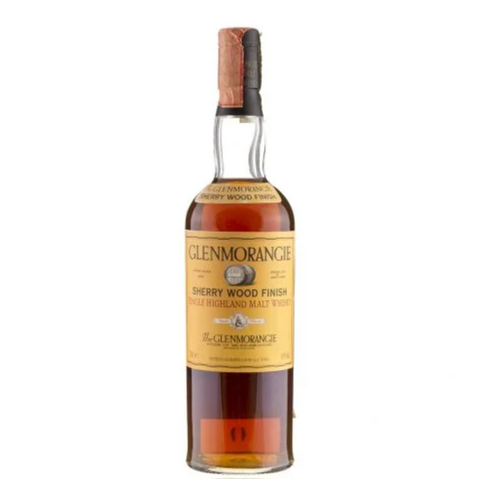 Glenmorangie Sherry Wood Finish 1990s Plain Yellow Label with original presentation tube