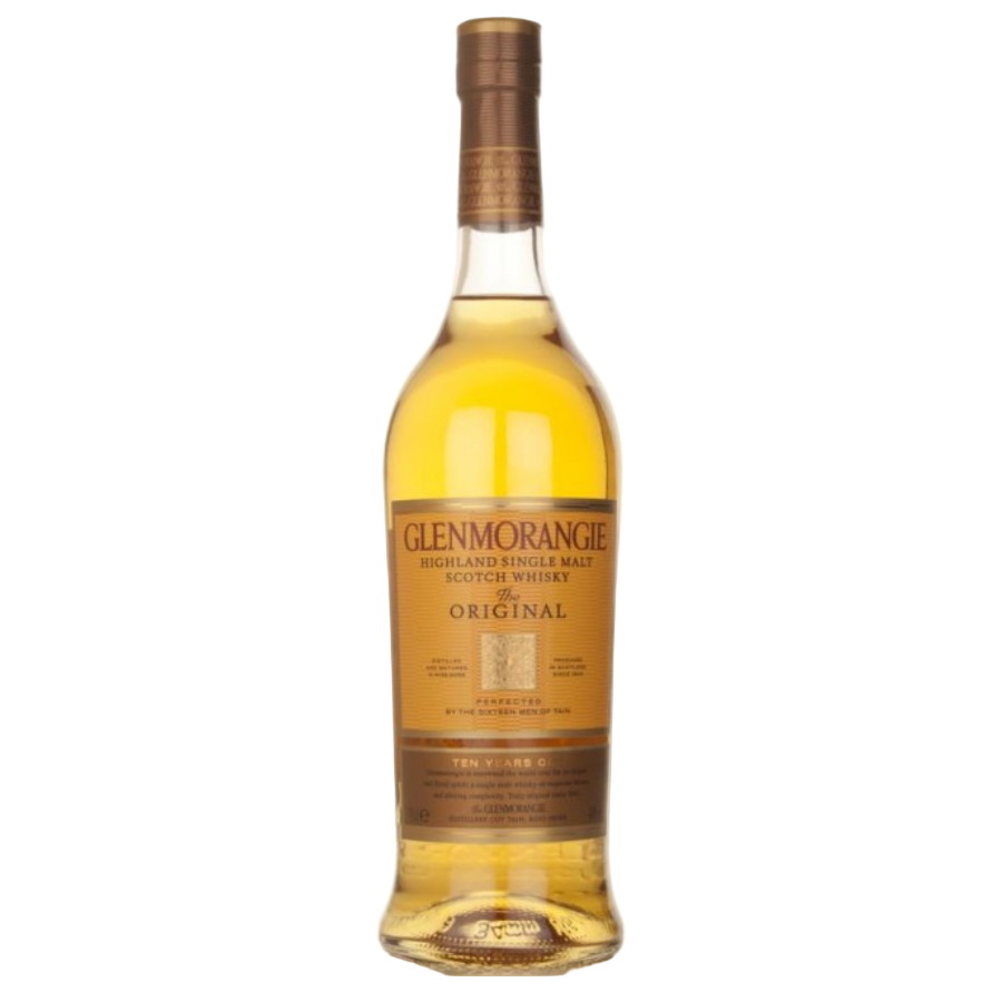 Glenmorangie whisky bottle on a white background