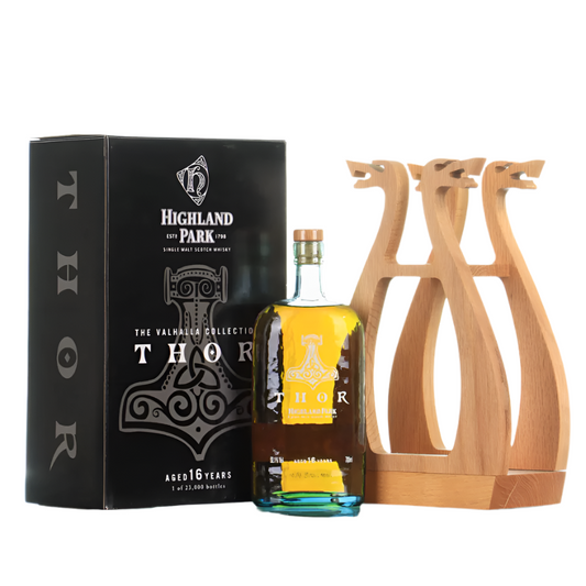 Highland Park Thor 16 Year Old with Viking ship display case