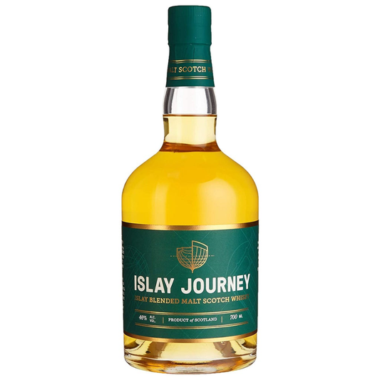 Islay Journey whisky bottle on a white background