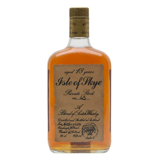 isle of skye private stock no.45 blended Scotch whisky with box