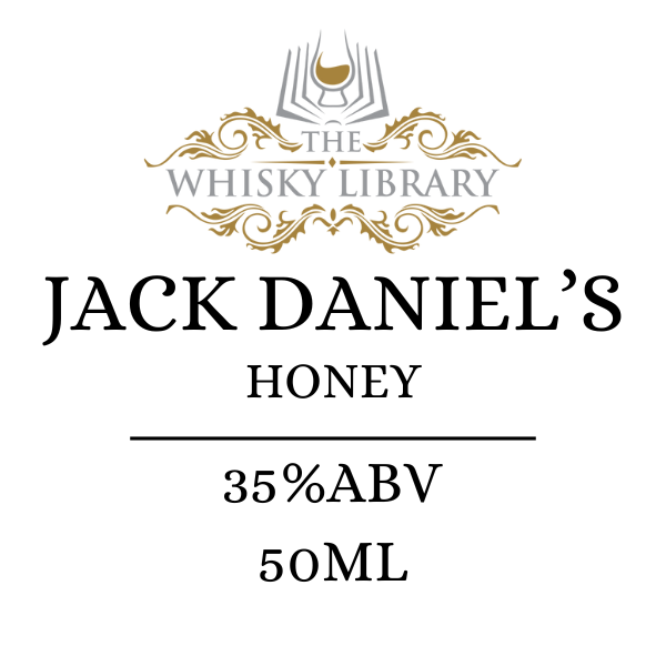Jack Daniel's Honey whiskey label with branding on a white background