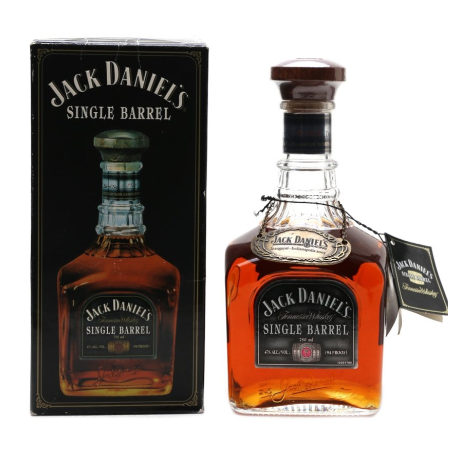 Jack Daniel’s Single Barrel 2008 Tennessee Whiskey 750ml bottle box on the white background