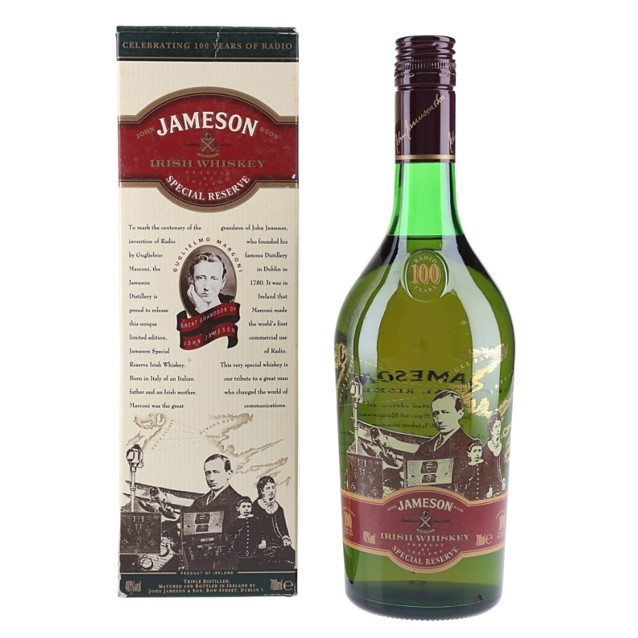 Jameson 100 Years of Radio Guglielmo Marconi Edition with presentation box