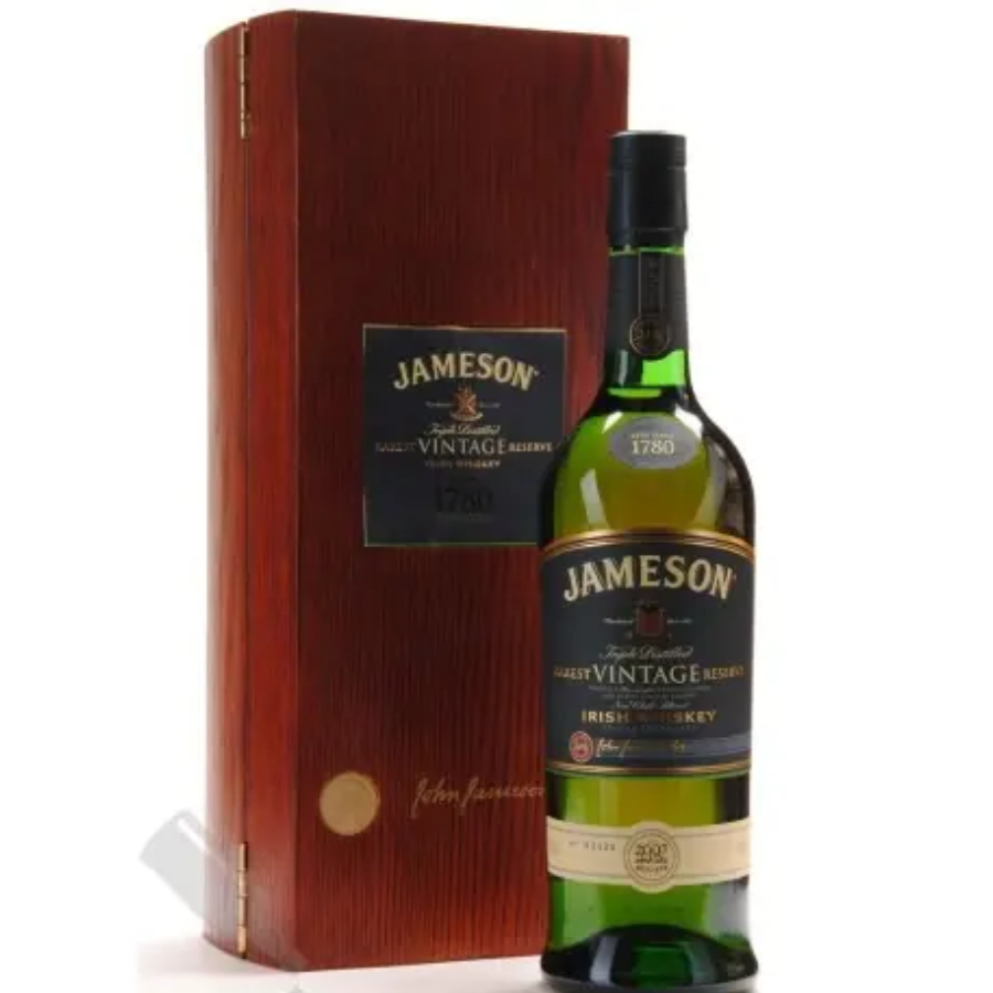 Jameson Rarest Vintage Reserve 2007 with original luxury wooden presentation case