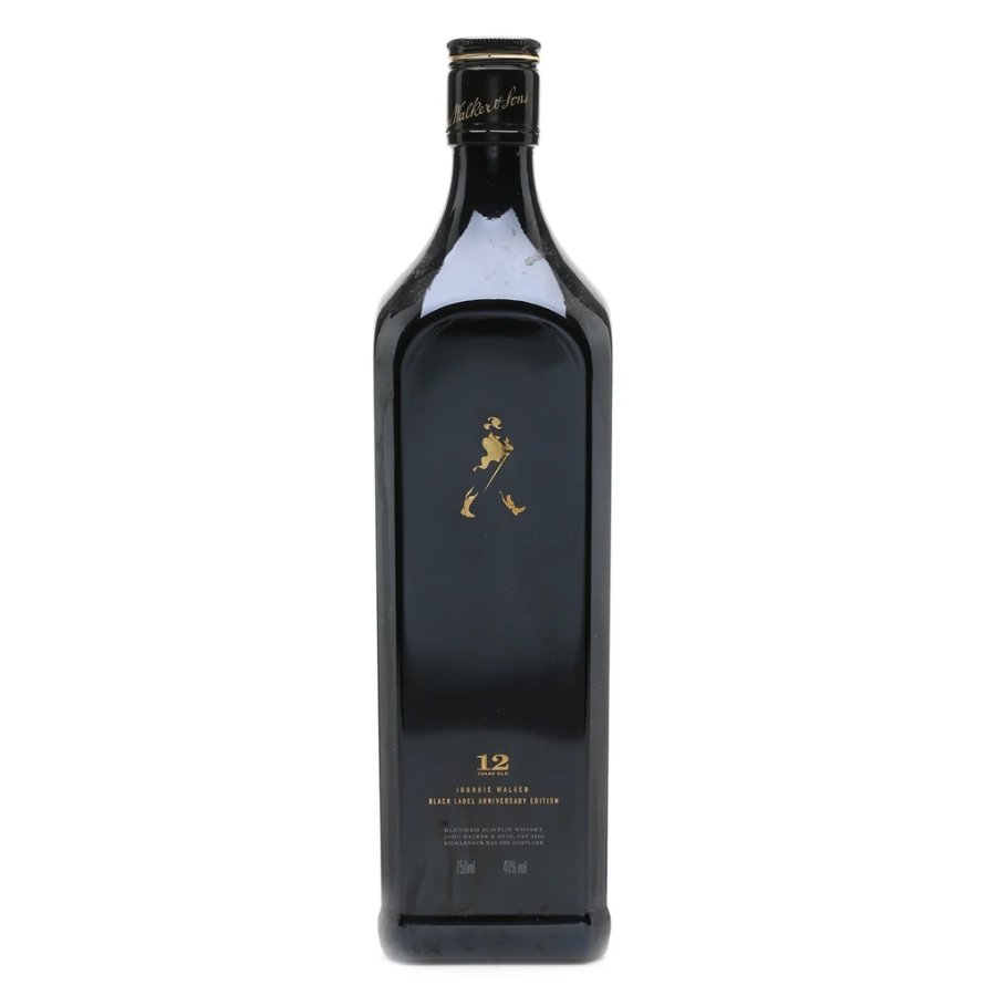 Johnnie Walker Black Label 100th Anniversary Striding Man Scotch Whisky bottle