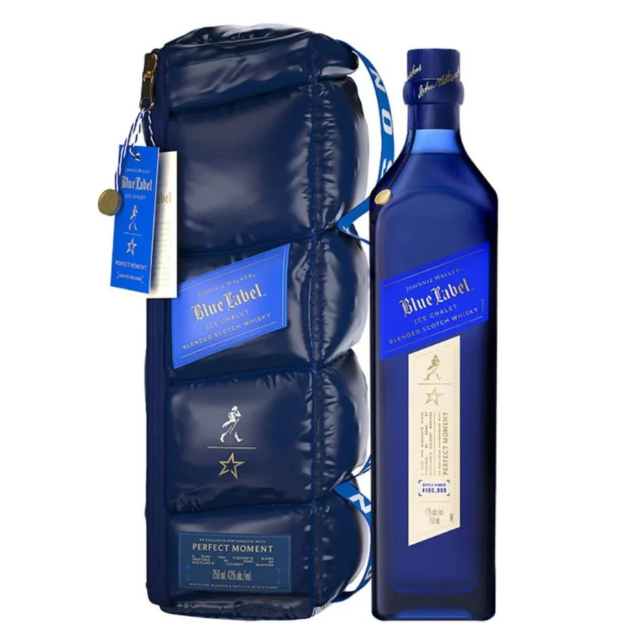 Johnnie Walker Blue Label Ice Chalet with reversible bag