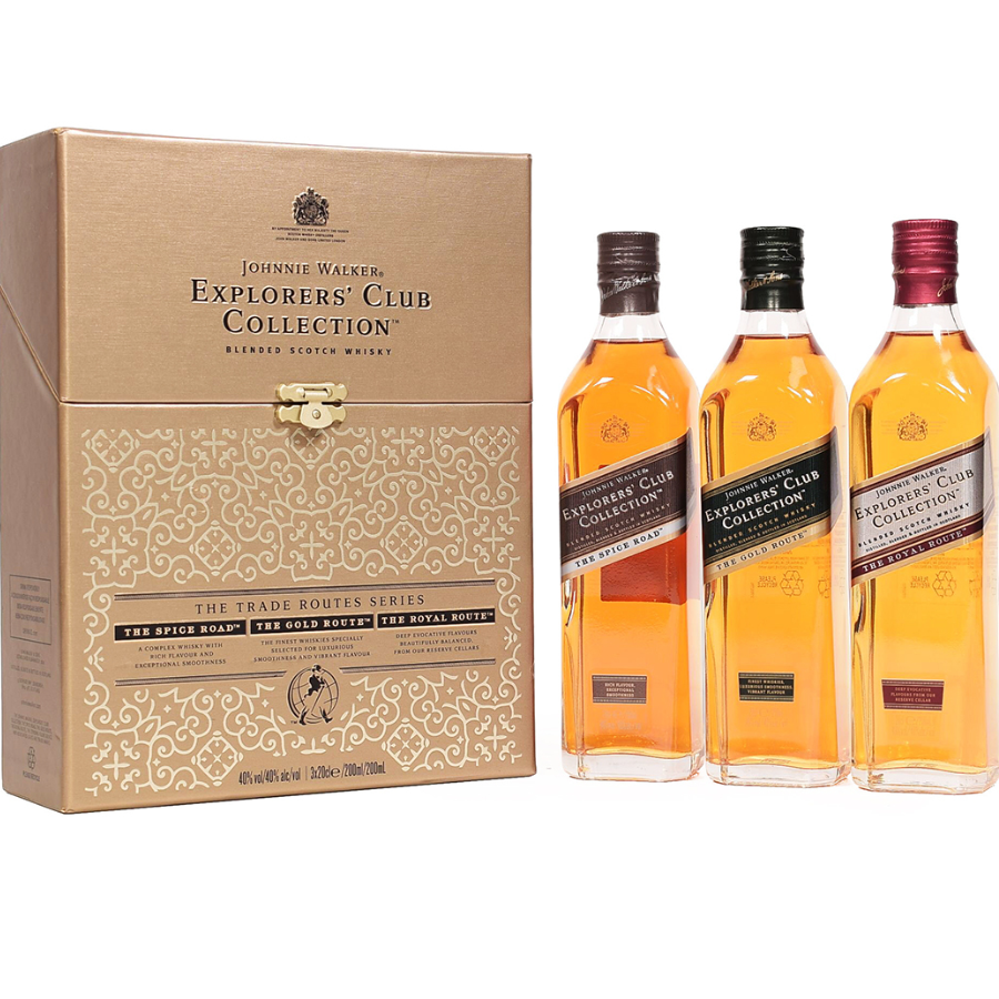 Johnnie Walker Explorers' Club Collection 3 x 200ml whisky gift set