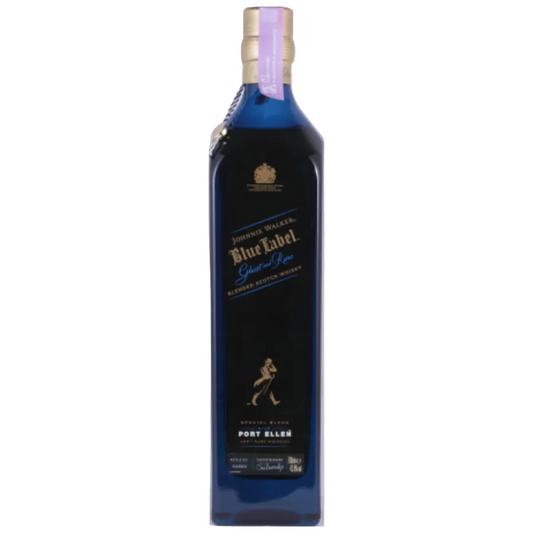 Johnnie Walker Blue Label Ghost and Rare Port Ellen limited edition whisky bottle