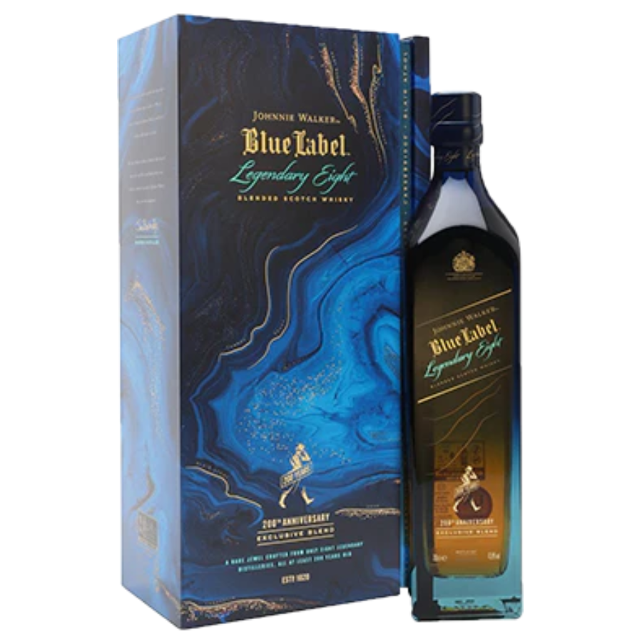 Johnnie Walker Blue Label Legendary Eight with box