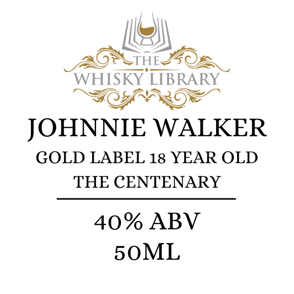 Johnnie Walker Gold Label 18 Centenary 50ml Dram | Buy Online SA – The ...