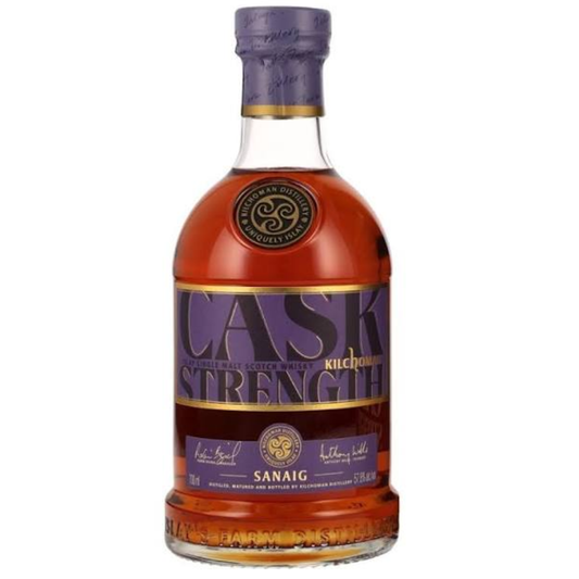 Kilchoman Sanaig Cask Strength 2024 limited edition with original presentation box